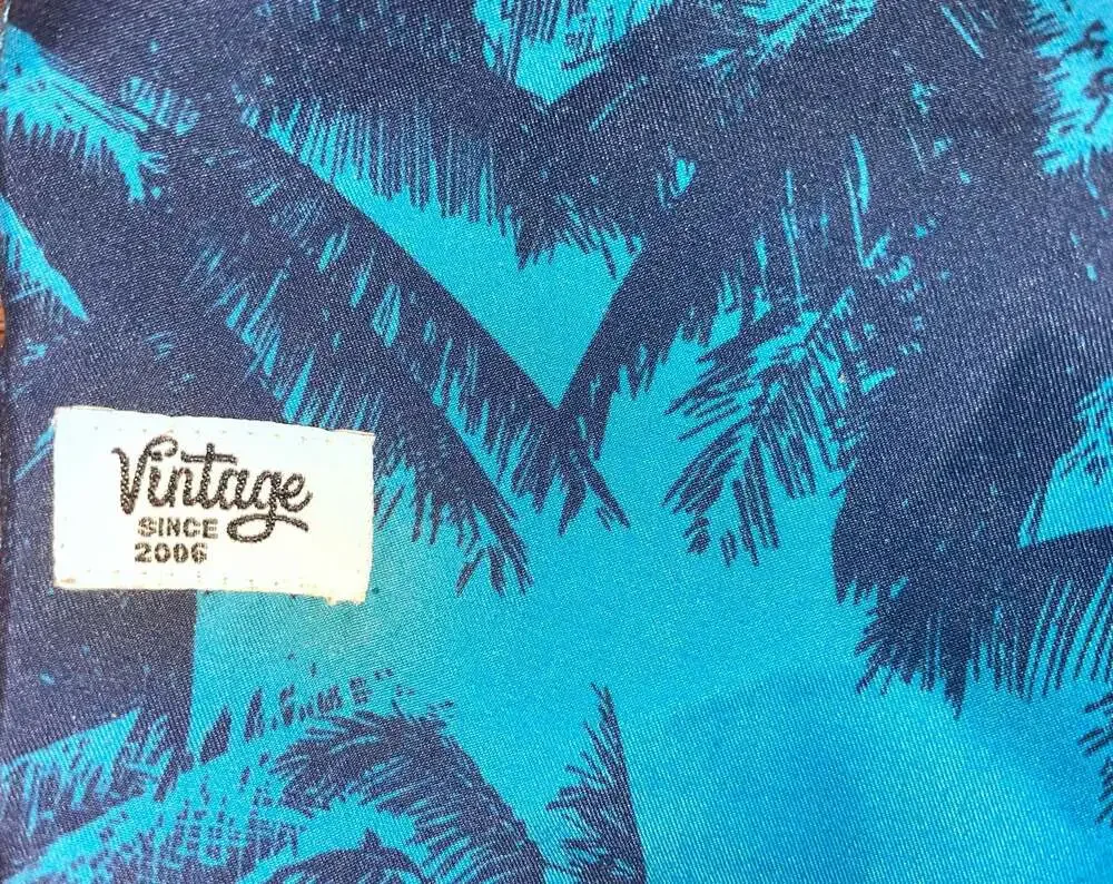 Vintage Jn.Joy Boys Size 8 Tropical Palm Print Swim Trunks
